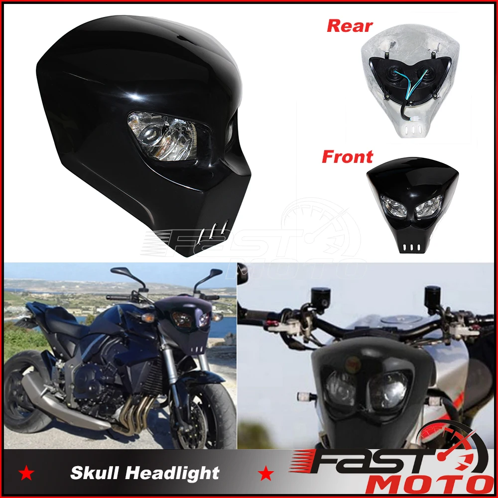 Custom Streetfighter Motorcycle Headlights