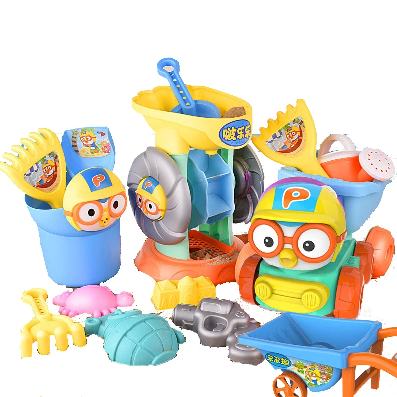 Kids Beach Toys Baby Beach Play Set Children Sandbox Set Summer Sand Play Sand Dredging Tools Sand Water Game Play Snow Toysย
