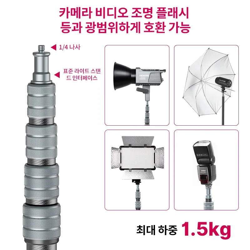 Ulanzi MT-49 1.9M ź   ĵ LED Ʈ ÷ Ʈ ڽ     ޴ ﰢ  Ʈ ĵ