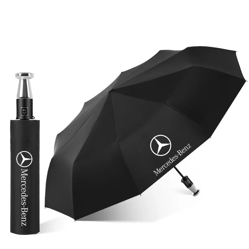 Car Automatic Folding Windproof Sunshade Umbrella For Mercedes Benz A C E V S Class GLA GLC GLK GLS CLA CLS ML SL SLK Sprinter Vito car windshield sunshade