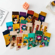 

Autumn Ladies Stockings 10 Pairs Cartoon Funny Socks Ladies Women Socks Fall Socks Woman Cute Kawaii Painting