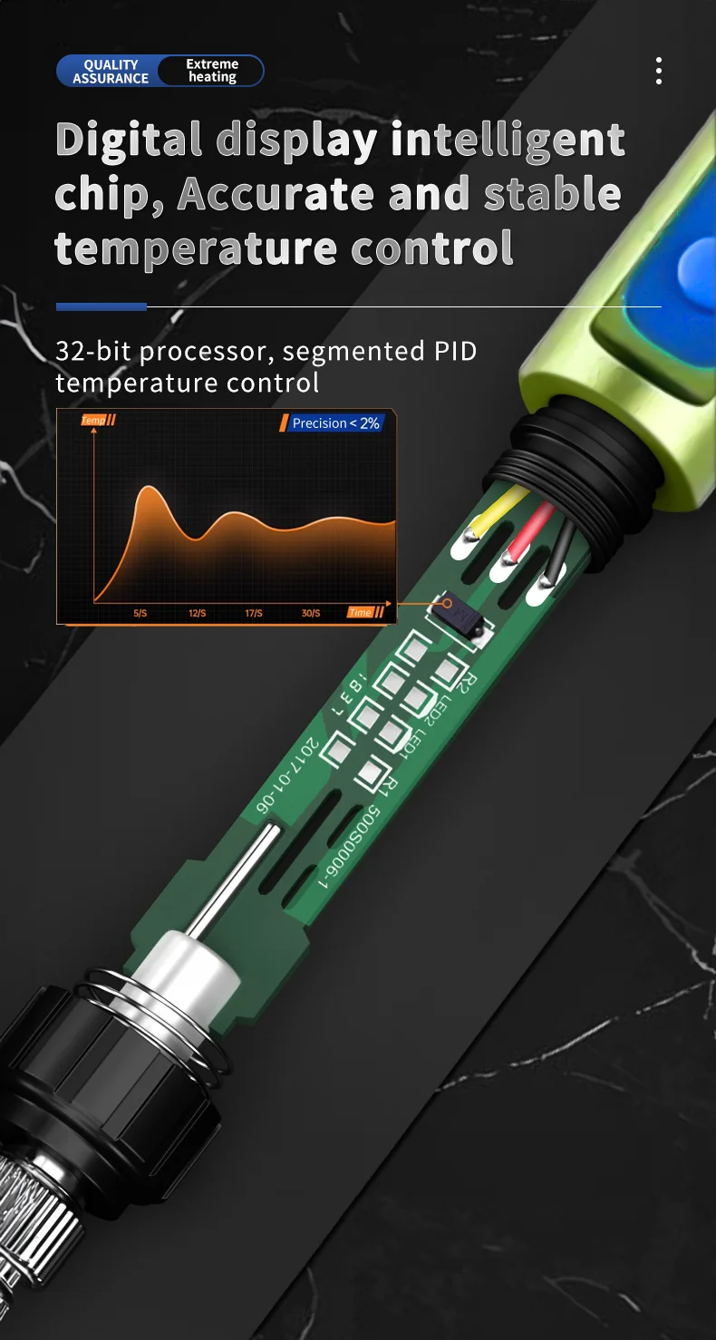 H-01 Soldering Iron 65W Adjustable Temperature PD3.0 Portable Compatible TS and