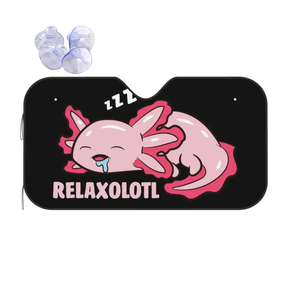 

Винтажный солнцезащитный козырек Axolotl для влюбленных, 70x130 см, мексиканская Саламандра Relaxolotl, алюминиевая фольга, автомобильный солнцезащитный козырек, тепловой отражатель