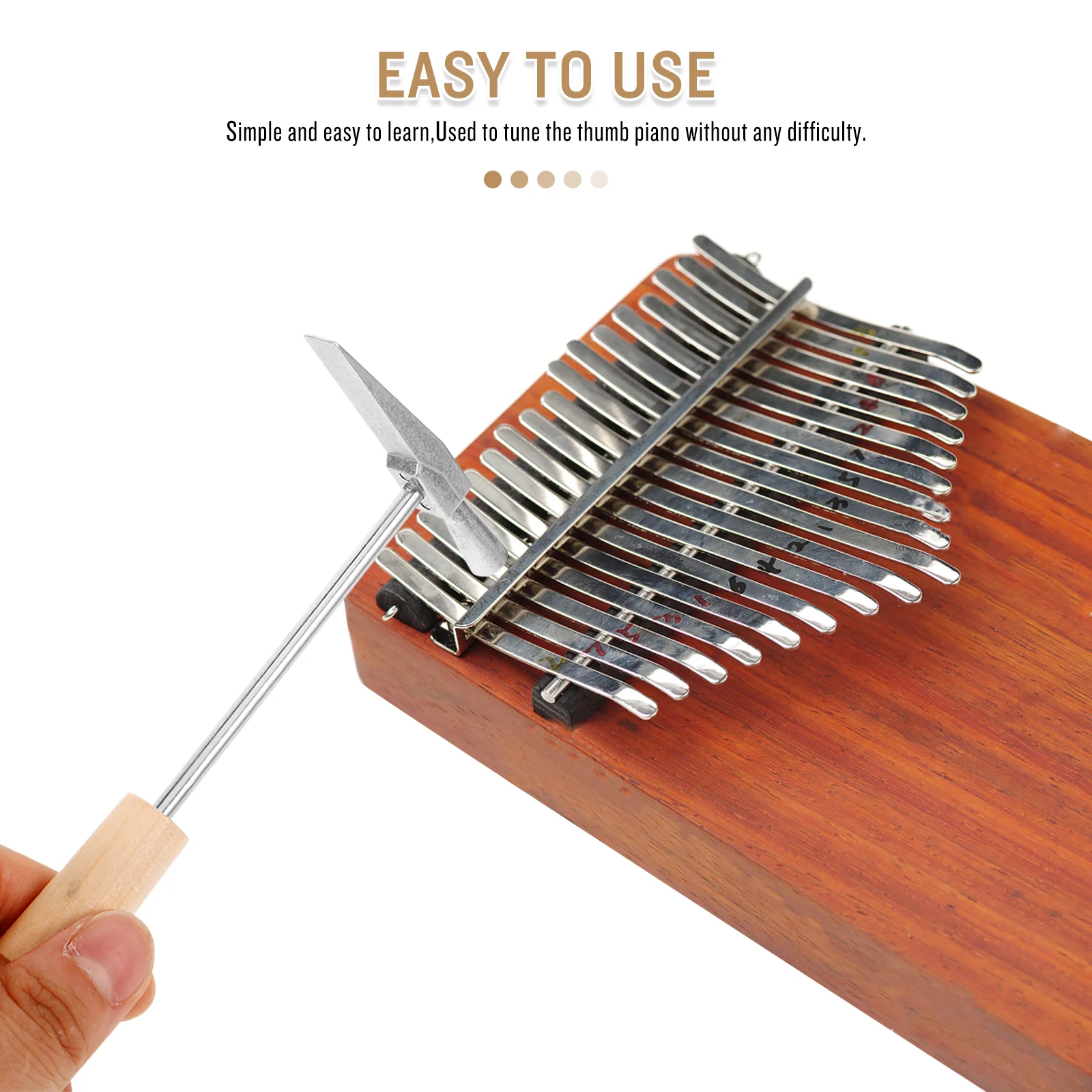 Kalimba Tuning Hammer Percussion Instrument Accessories Piano Stainless Steel Replacement