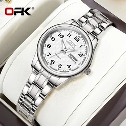 Elegant Women's Luxury Quartz Watch with Stainless Steel Strap - Waterproof Classic Timepiece - Yes (Women Silver White)