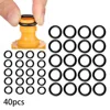 40 Pcs 1/4" 3/8" Seal Gasket Rubber O-rings For High Pressure Washer Connector Hose Plug Leakage Prevention 1