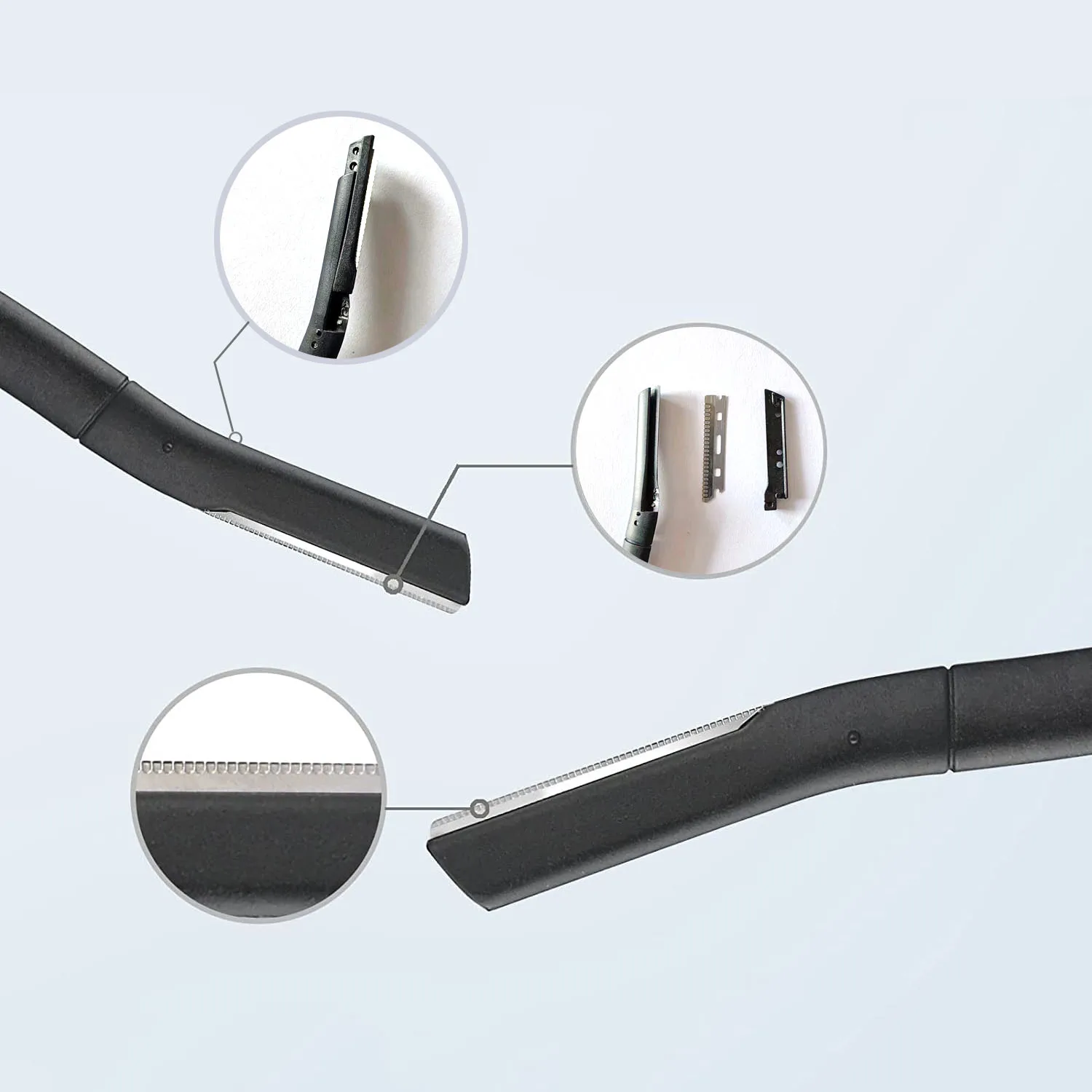 Eyebrow Trimmer for Women and Men, Ergonomic Eyebrow Shaper and Facial Razor for Beard, moustache, Razor Beauty Tool