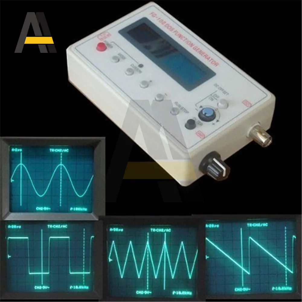 FG-100 FG-200 DDS Function Signal Generator Frequency Counter 1HZ-500KHZ 0.01Hz - 500KHz Signal Source Module with Antenna 2
