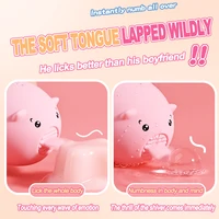 Nette Mini Schwein Zunge Lecken Spielzeug für Frau Klitoris Nippel Anal Stimulation Vibratoren Weibliche Masturbation Sex Spielzeug für Paare 3