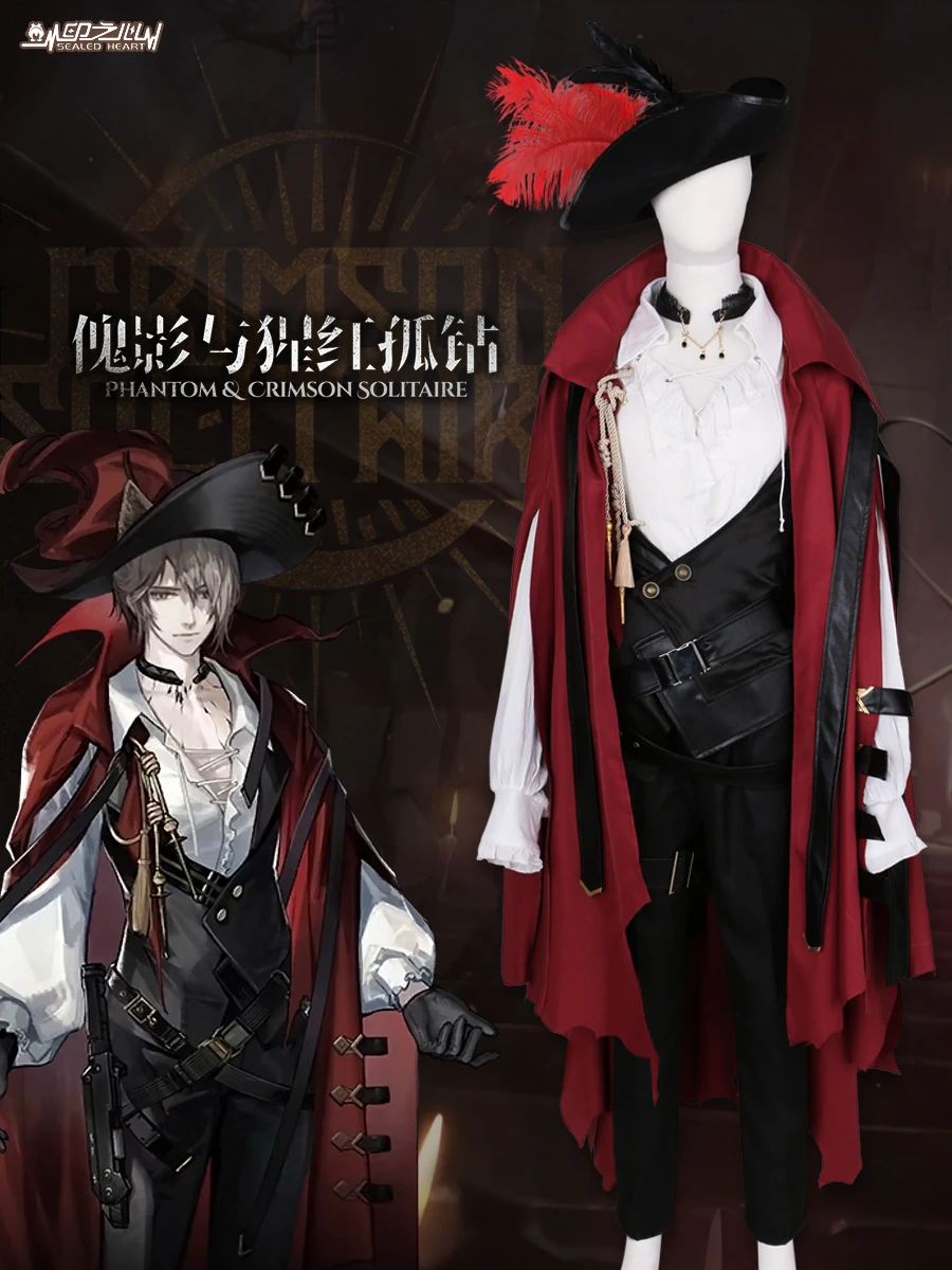 

COSLEE Arknights Phantom Cosplay Costume Men Uniforms Game Suit Halloween Party Outfit Role Play Clothing S-XXL New 2022