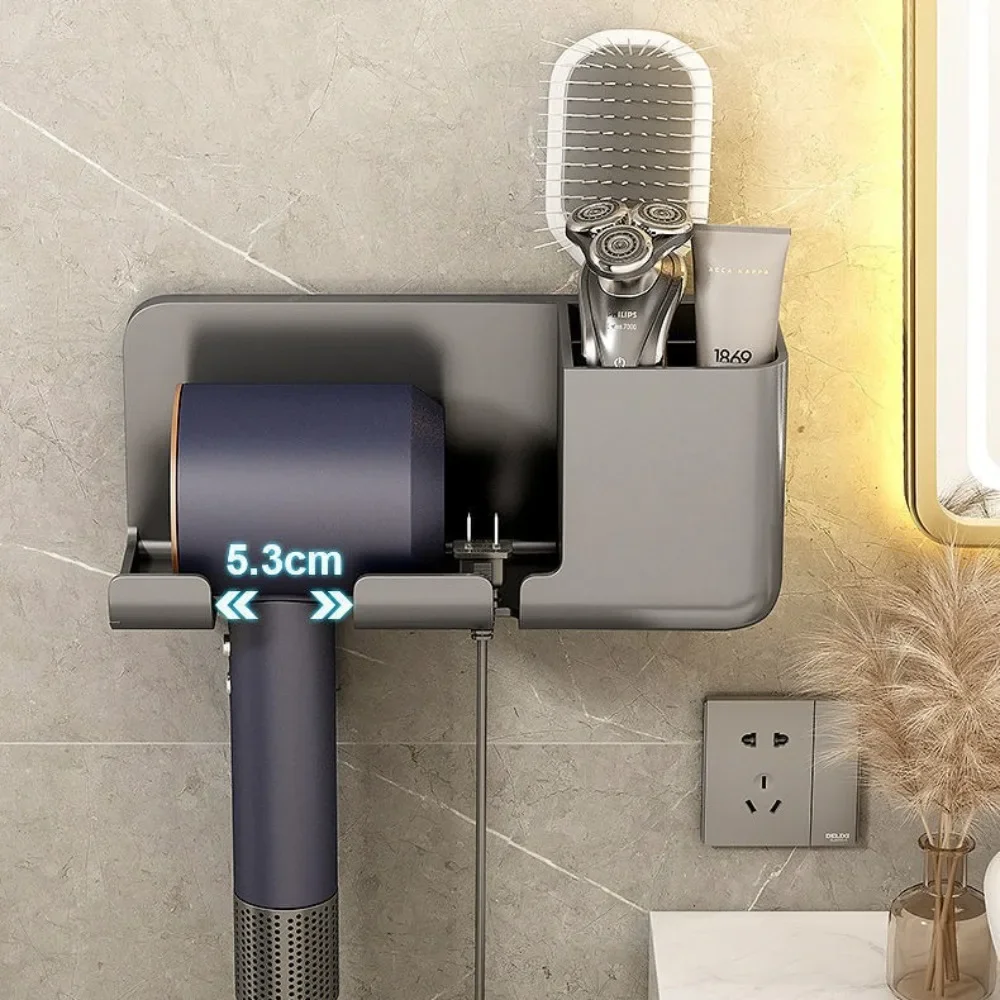 Storage Rack Bathroom Storage Shelf Storage Shelf Bathroom Shelf Bathroom Accessories Bathroom Corner Shelf Shelf Bracket Hair Dryer Holder Hair Tool Holder 1 Wall Mounted Hair Dryer Bracket Bathroom Shelves Punch-free Storage Rack Space Saving