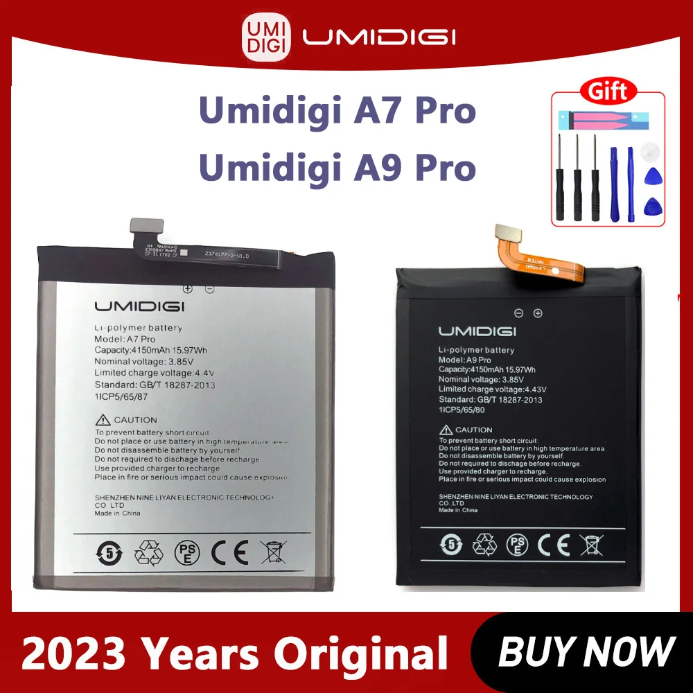 

Новый 100% оригинальный аккумулятор 4150 мАч для телефона UMIDIGI A7 PRO и A9 Pro батареи с инструментами + номер отслеживания