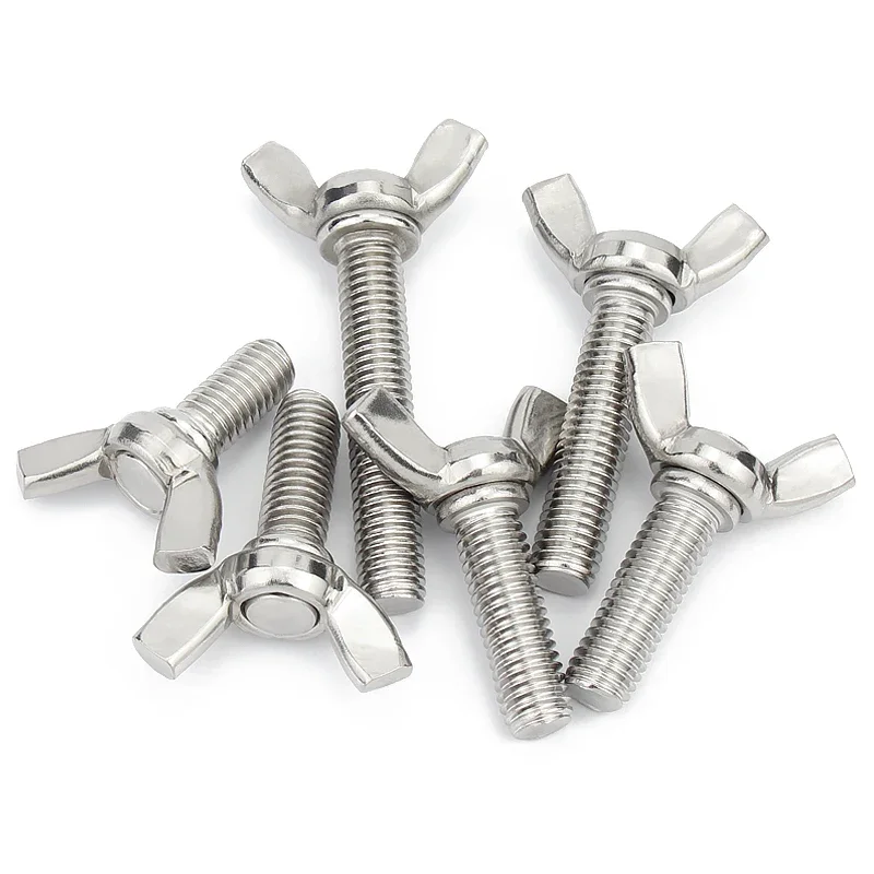 316 Stainless Steel Butterfly Bolt M4 M5 M6 M8 Wing Bolts Thumb Wing Screw Hand Tightening Screws Claw