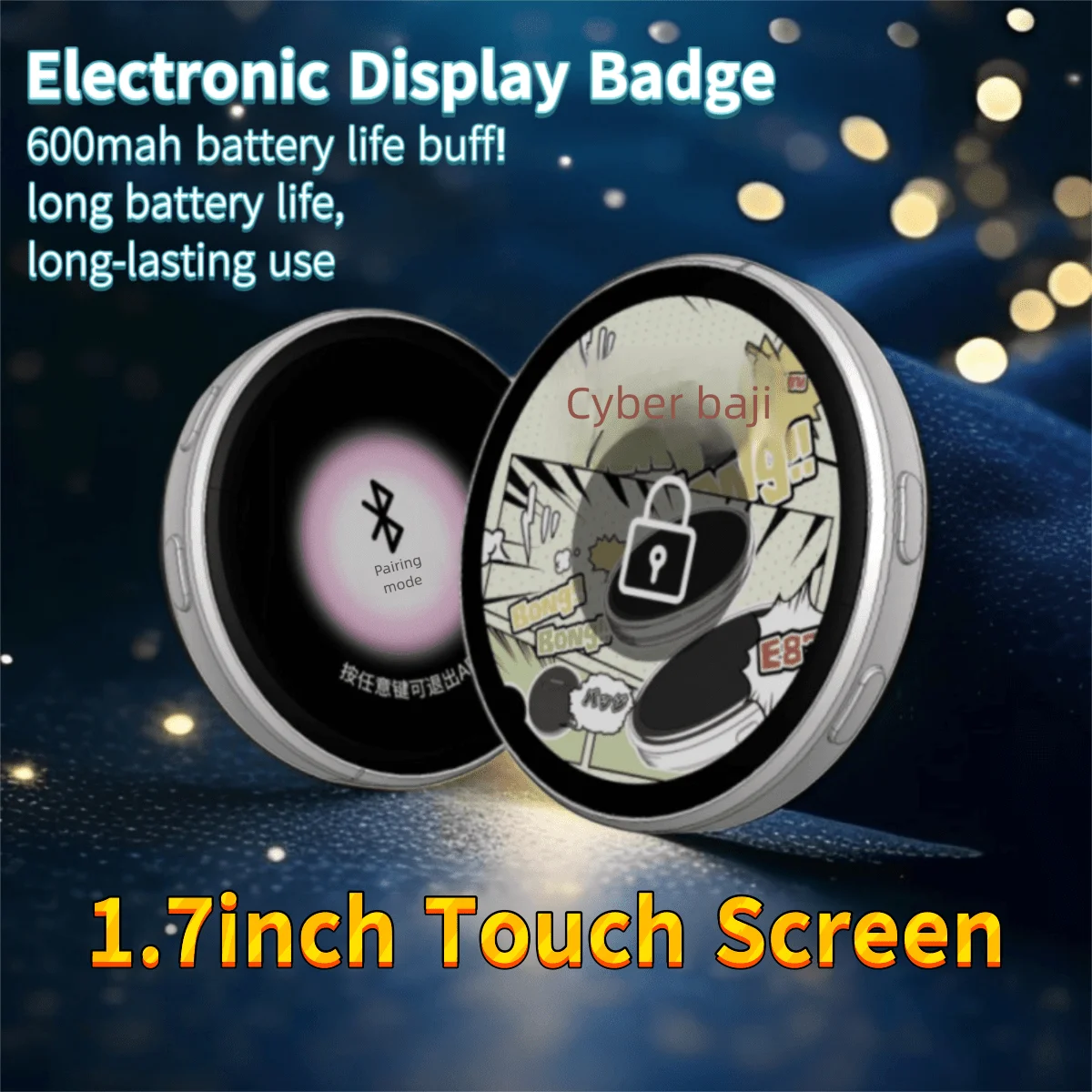 스마트 다이나믹 E-배지 전자 배지는 오타쿠 팬들을 위한 선물로 사진, GIF, 애니메이션, 비디오를 전송할 수 있습니다.