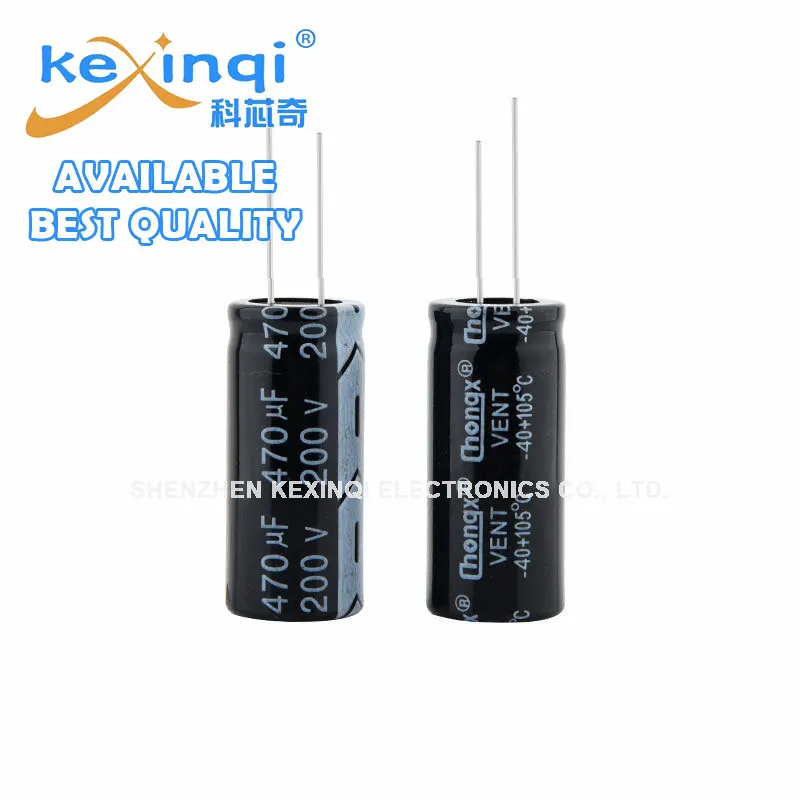 1-5PCS 200V DIP Aluminum Electrolytic Capacitor 10uf 33uf 47uf 68uf 100uf 220uf 330uf 470uf 680uf
