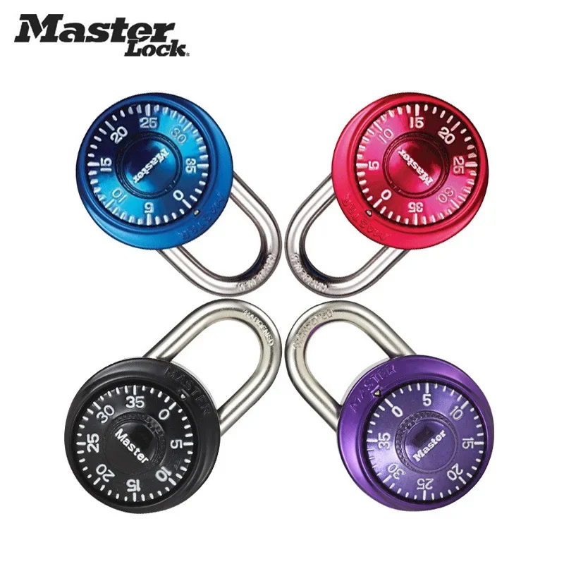 Master Lock 1533DCM Combination Locker Rotate Password Lock Combination Padlock Rotation Gym and School Lockers Color Combination Padlock Password Lock Combination Locks