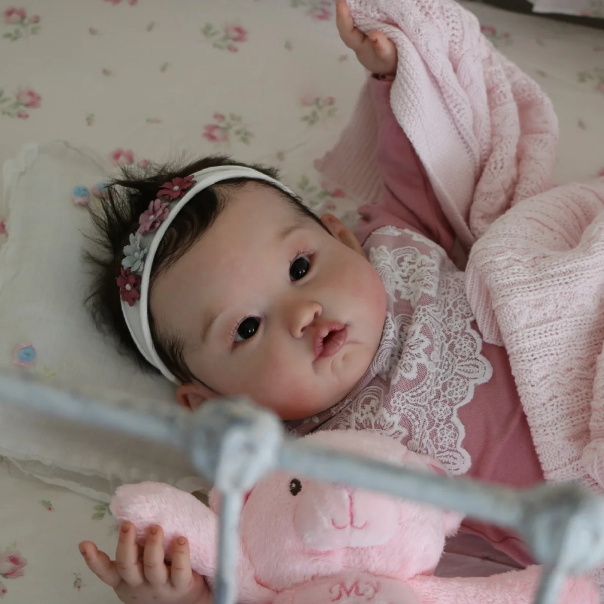 FBBD 2Inch Bebe Reborn Dolls Lea Soft Touch Unfinished Blank Kit Accessories DIY Vinyl Model Unpainted Doll Part
