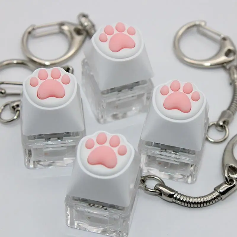 Keycap Fidget Keychain Toy Silicone Small Safe Multifunctional Sensory Toys Relaxing Supplies for Station Outdoor 5
