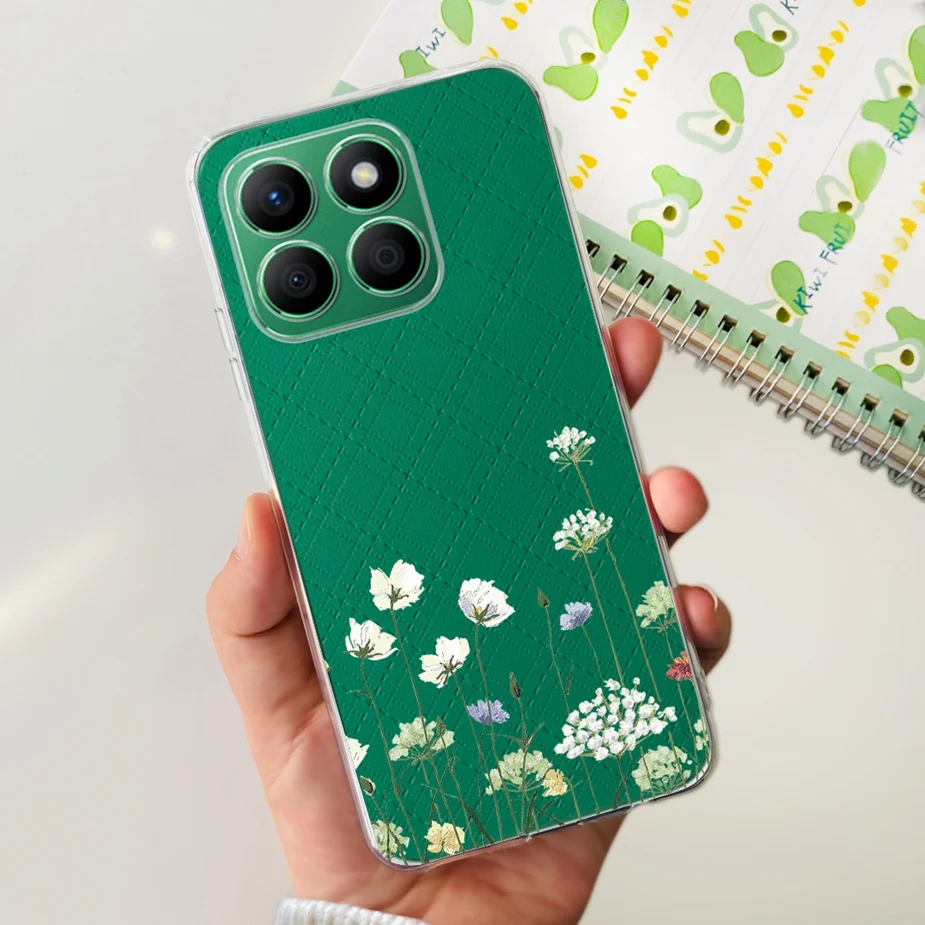 Luxury Painted Clear Silicone Phone Case, Soft Protective Cover, Enhanced Design