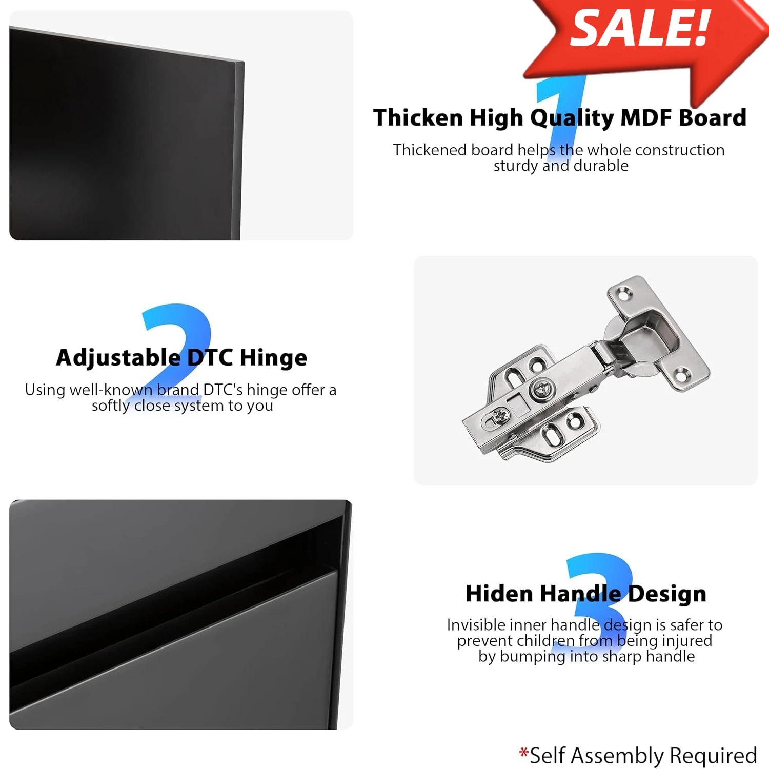 22" Corner Bathroom Vanity Sink Combo for Small Space Wall Mounted Floating Cabinet with White Resin Sink & Matte Black Faucet 6