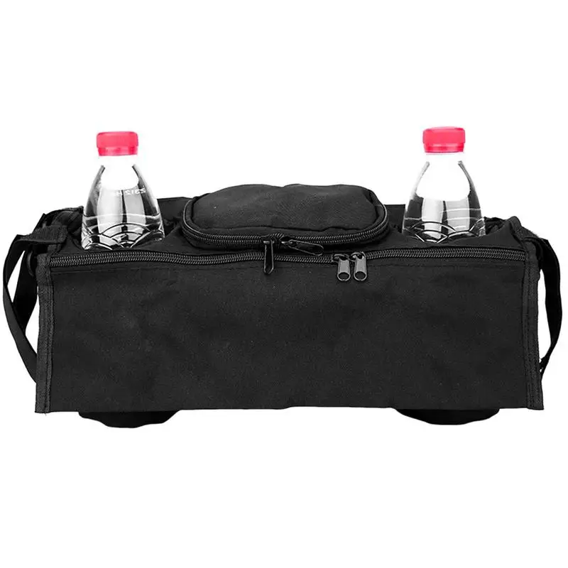 

Stroller Organizer Non-Slip Baby Stroller Holder Organizer With Cup Holders Multi Purpose Large Capacity Stroller Mother's Bag