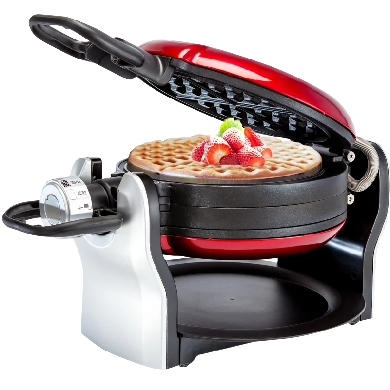 

Automatic Waffle Maker with No-stick Double Frying Plate Rotable Belgian Waffle Maker Kitchen Egg Baker Machine AU Plug 220V