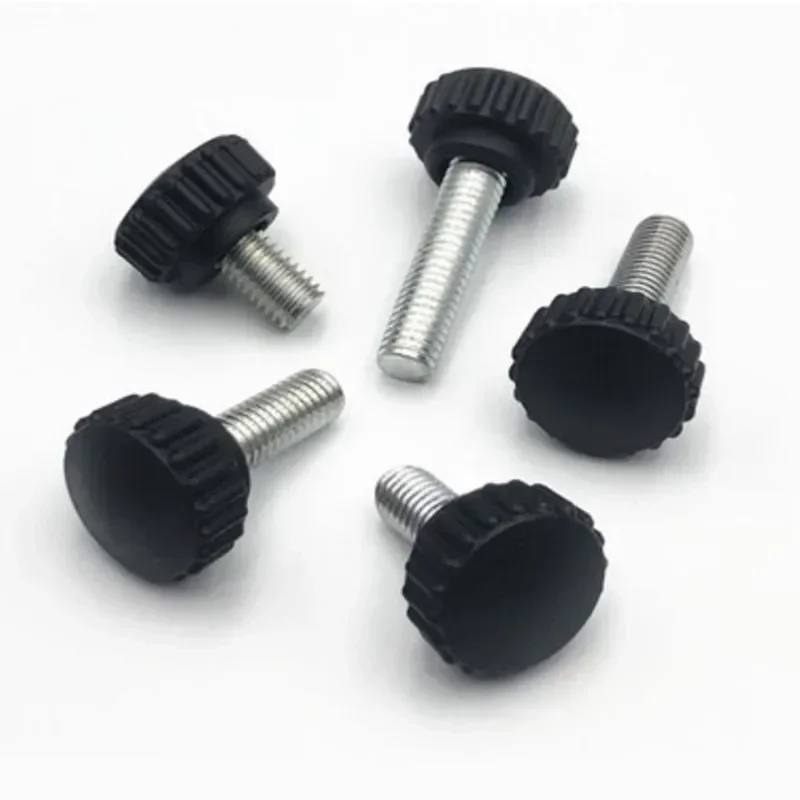 M3 M4 M5 M6 M8 M10 knurled Nylon Round Plastic Head Handle Thumb Screw Bakelite Bolt 2pcs-10pcs/lot Black Bakelite hand screw