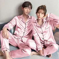 Pyjama d'été à manches longues pour hommes, InjBlack, Ice InjThin Section of Simulation, FjHomewear, Imbibé 2