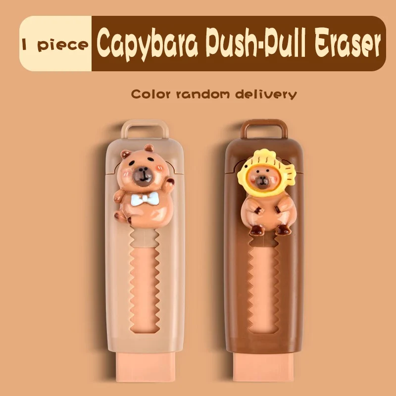 Aesthetic Pencil Eraser Office Kawaii Stationery supplies school items Gift for kids Funny Rubber Cute Capybara