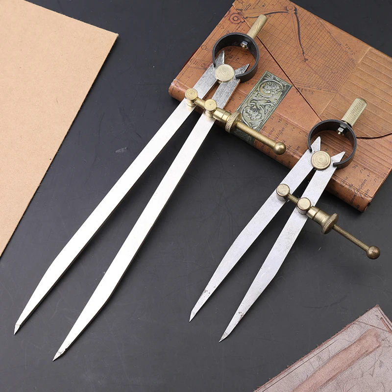 IMZAY Multiple Types Adjustable Leather Spacing Gauge Metal Spacing Gauge Tool Leathercraft Making Edge Line Compasses Tool leather tools leather craft tool kit leather craft tools leather craft tool