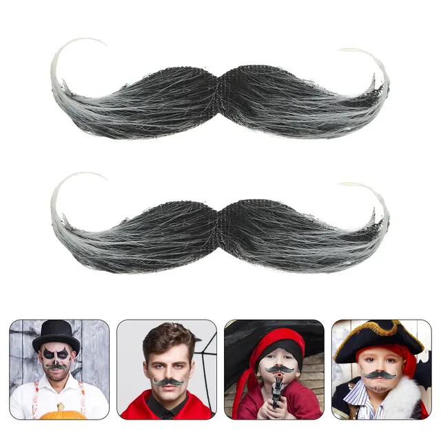 24pcs Autoadesivo Falso Mustache Set Set Di Novità Baffi - Foto 8
