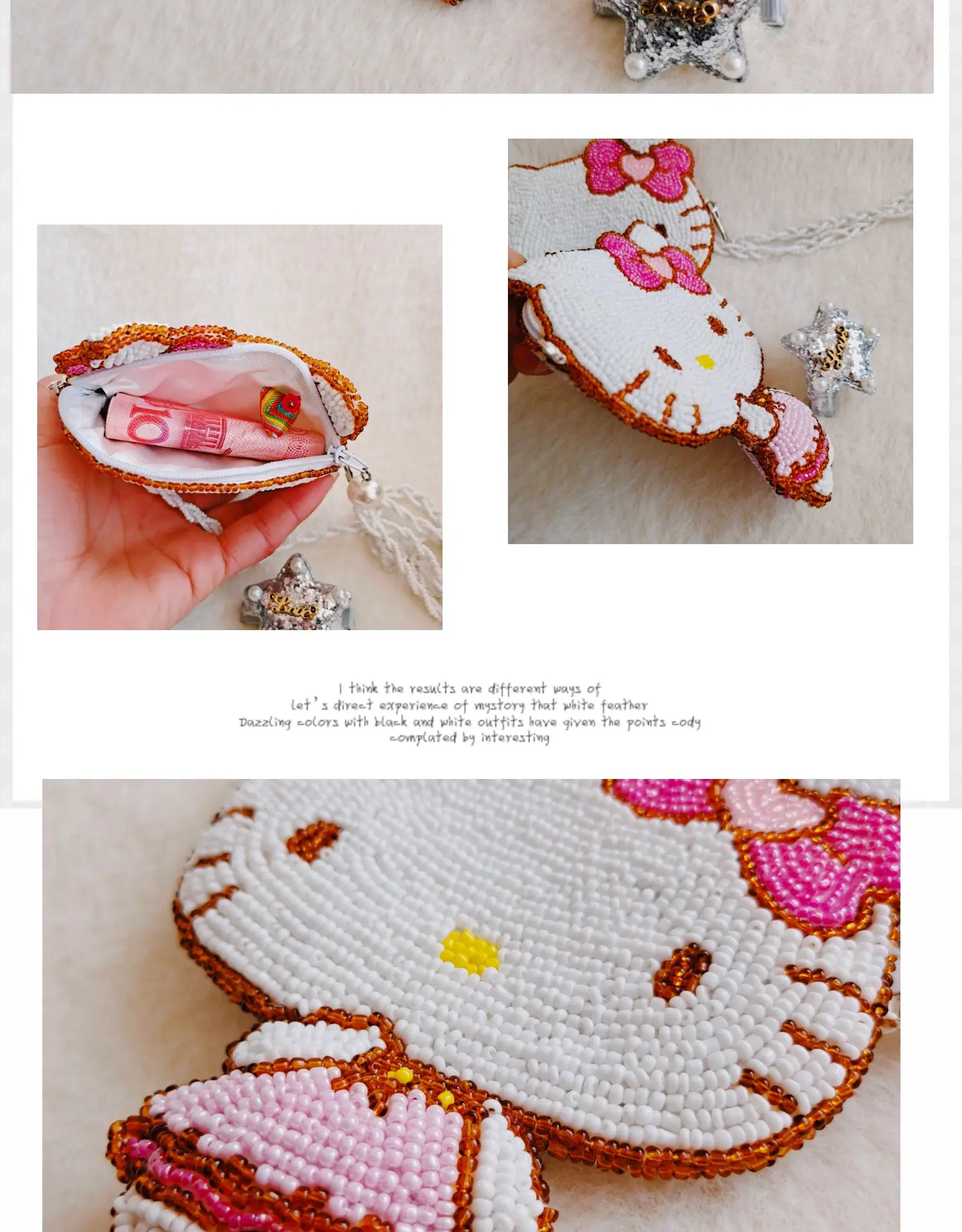 Hello Kitty Tiny Bag · A Beaded Pouch · Beadwork and Jewelry Making on Cut  Out + Keep