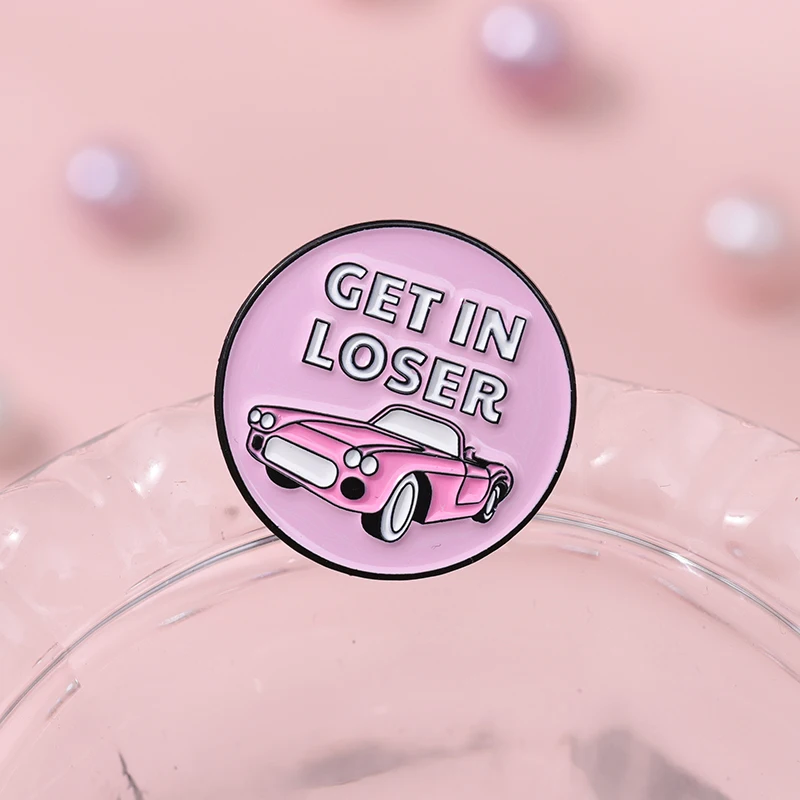 Bedeuten Mädchen Emaille Pins benutzer definierte lustige Campus Jugend Film Broschen Zubehör Sie können nicht mit uns Revers Shirt Abzeichen Schmuck Geschenk sitzen – Detail 3