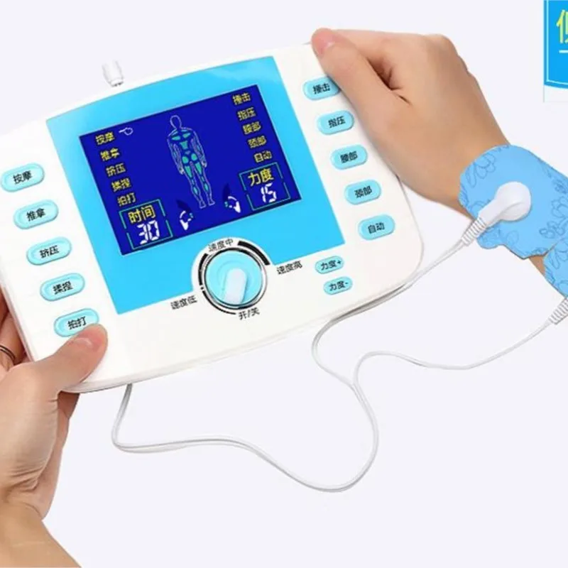 HANRIVER /Dual channel output TENS EMS pain relief/Electrical nerve muscle stimulator/Digital therapy massager/Physiotherapy