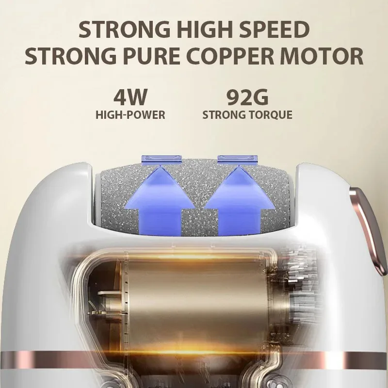 Rechargeable Electric Foot Grinder Dead Skin Remover Calluses Feet Scrubber Electric Foot File Dry Dead Cracked Care Repair