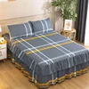 Bedroom Flat Sheets Bed Printed Fashion Modern Queen King Size Washed Cotton Comfortable Bedding Mattress Cover Bedspread New 6