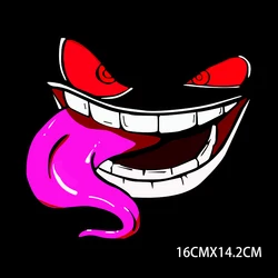 Waterproof Reflective Devil Stickers for Vehicles - Fun and Humorous Design (G129 Funny)