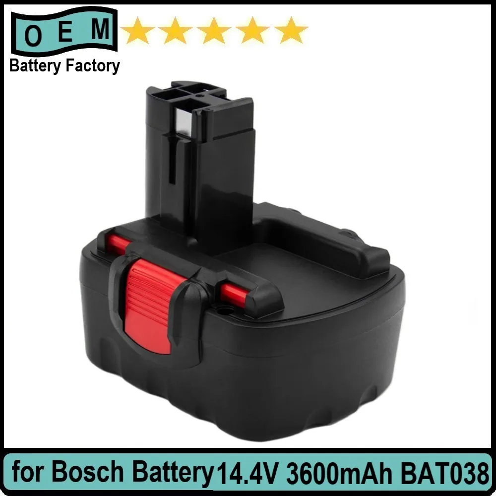 Bosch 교체용 배터리, BAT038, 3600mAh, 14.4v, Bosch d 70745 2607335273, BAT038 ...