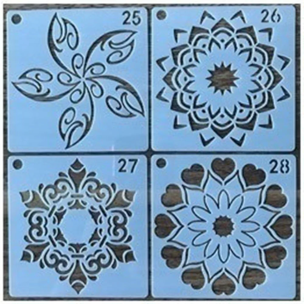 Mandala Wall Painting Stencils - 36 DIY Art Templates for Creative Crafts