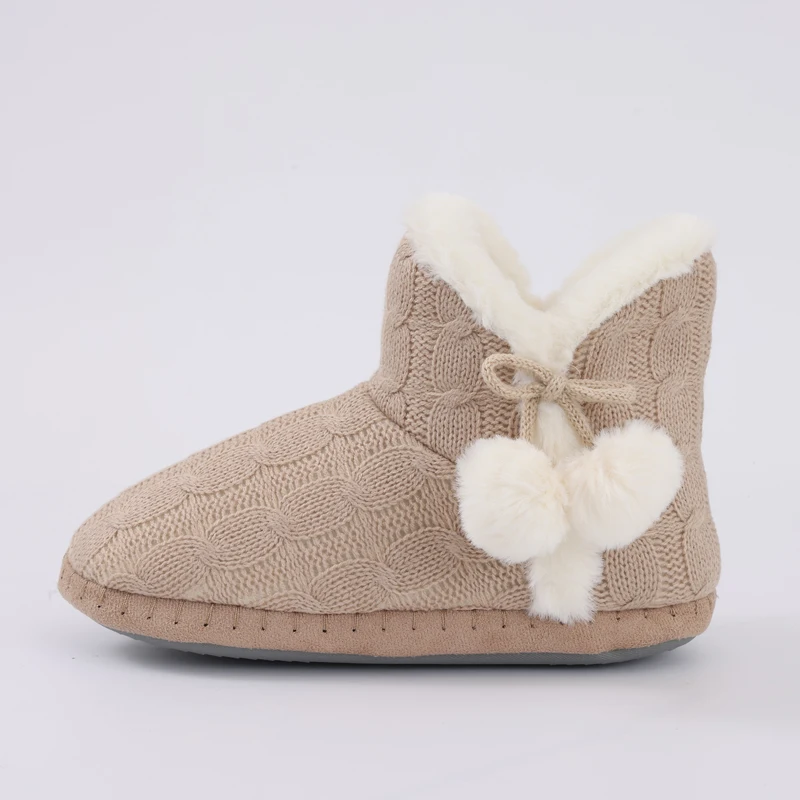 Shevalues Winter-Schneestiefel mit Plüschfutter für Damen, modische Hausschuhe, flacher Boden, gemütliche Stiefeletten, pelzige, warme Outdoor-Baumwollstiefel – Detail 9