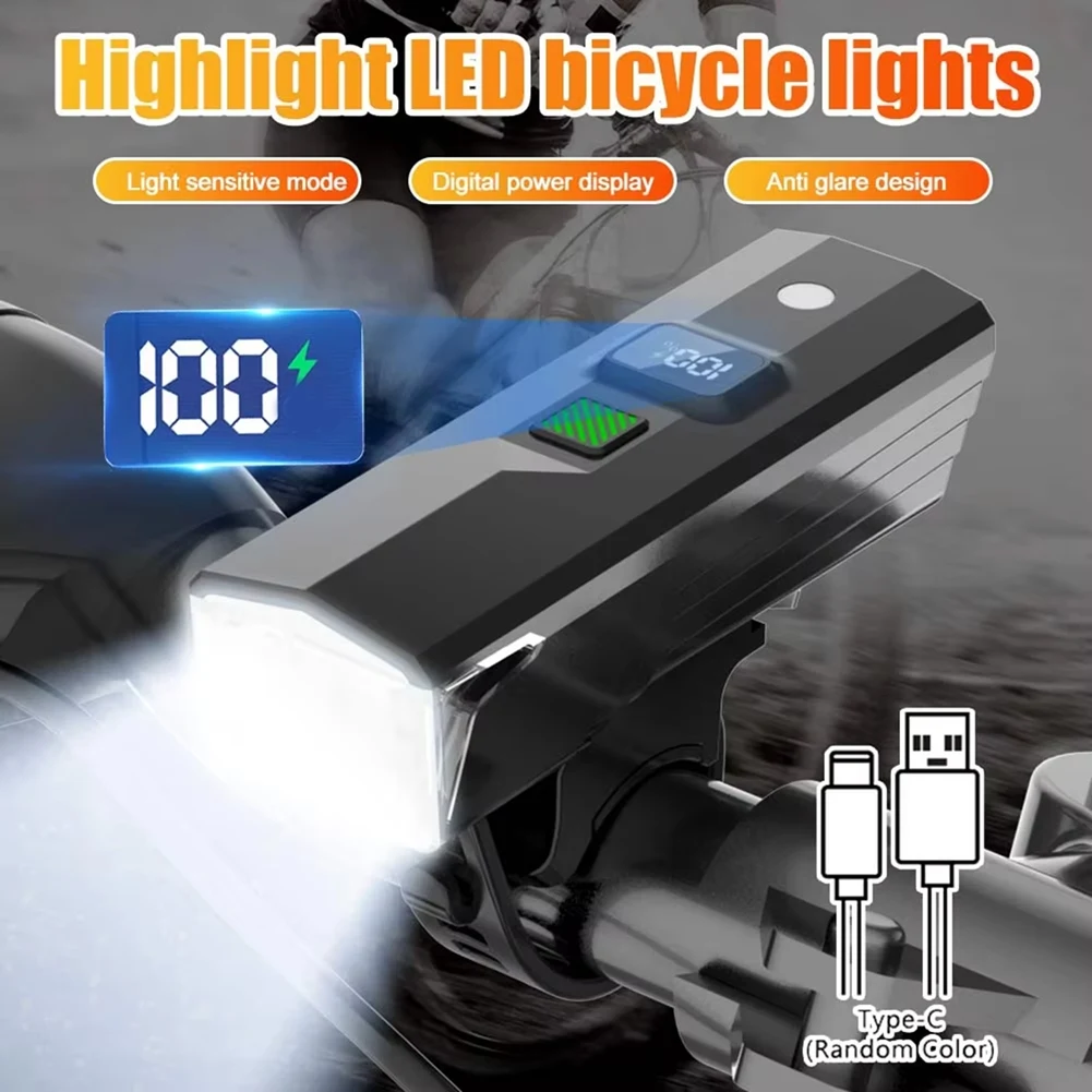 BAAU Bright Bicycle Light LED Front Mountain Bicycle Lamp 8000LM Bike Headlight Flashlight Cycling Scooter Only Light Lamp