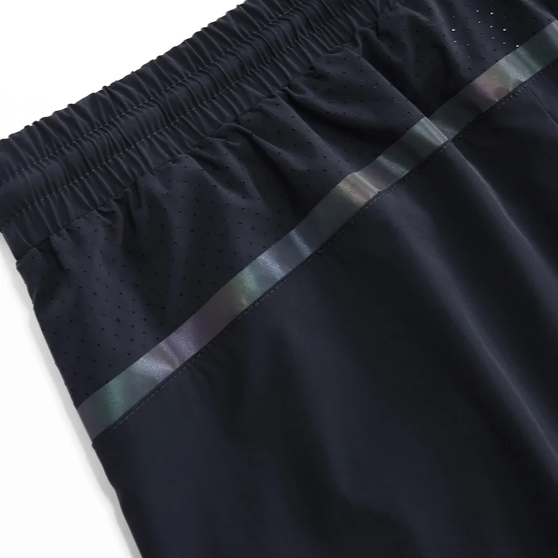 JNLN Unisex Summer Quick-Dry Running Shorts Stretch Hiking Shorts with Zippered Pockets Reflective Strips for Outdoor And Casual