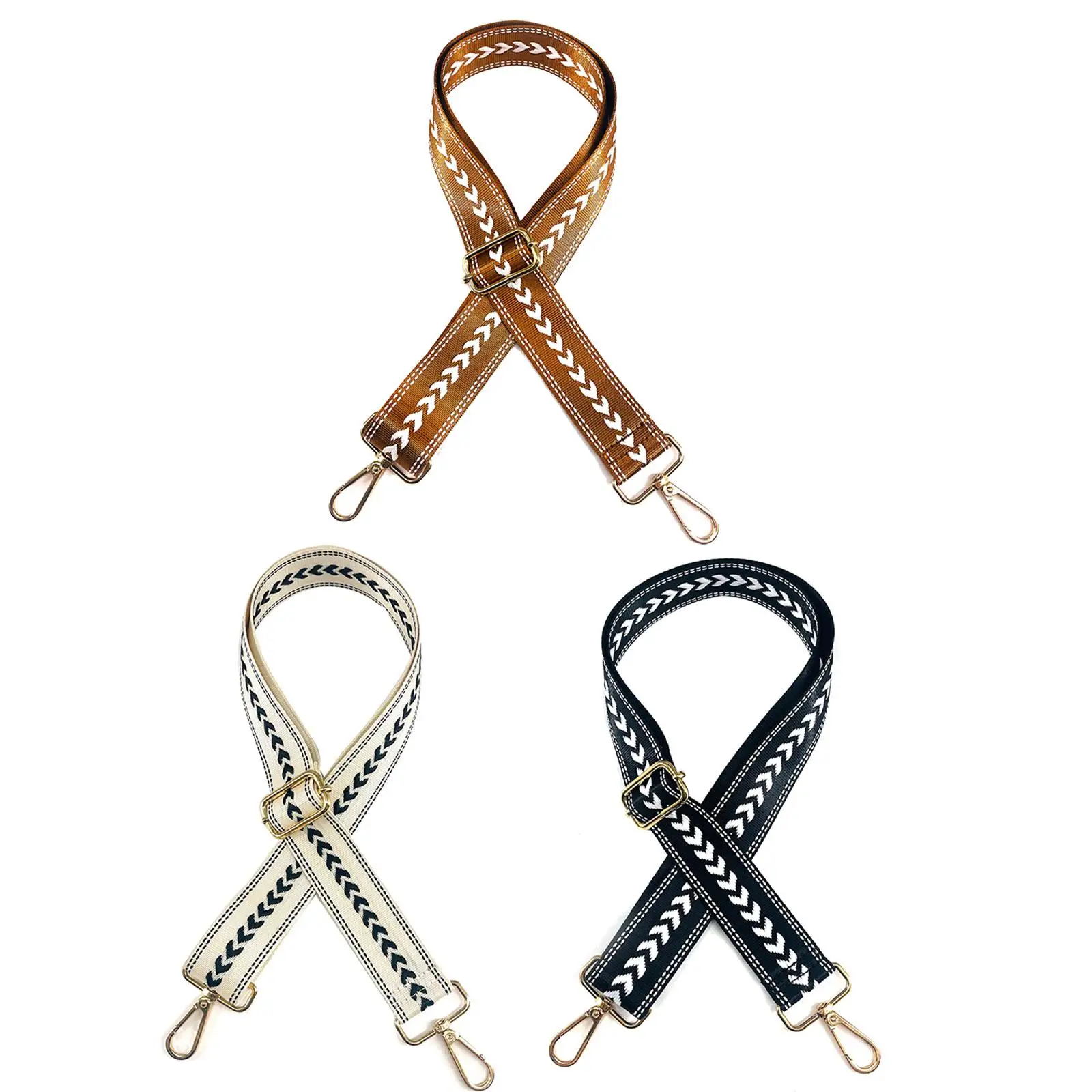 

Shoulder Bag Strap Replacement Belt Adjustable Metal Hooks DIY Handbag Strap for Purse Making Bag Repair Laptop Accessories