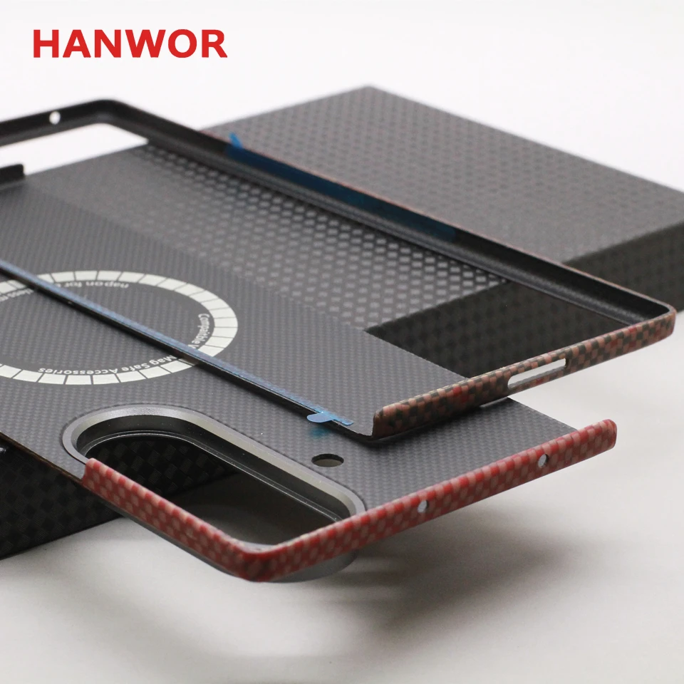 Premium Aramid Fiber Magnetic Foldable Phone Case with MagSafe Compatibility