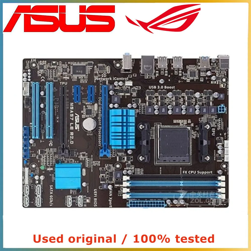 

Материнская плата для ASUS M5A97 LE R2.0, компьютерная материнская плата AM3 + AM3 DDR3 32 ГБ для AMD 970, десктопная материнская плата USB3.0 SATA III
