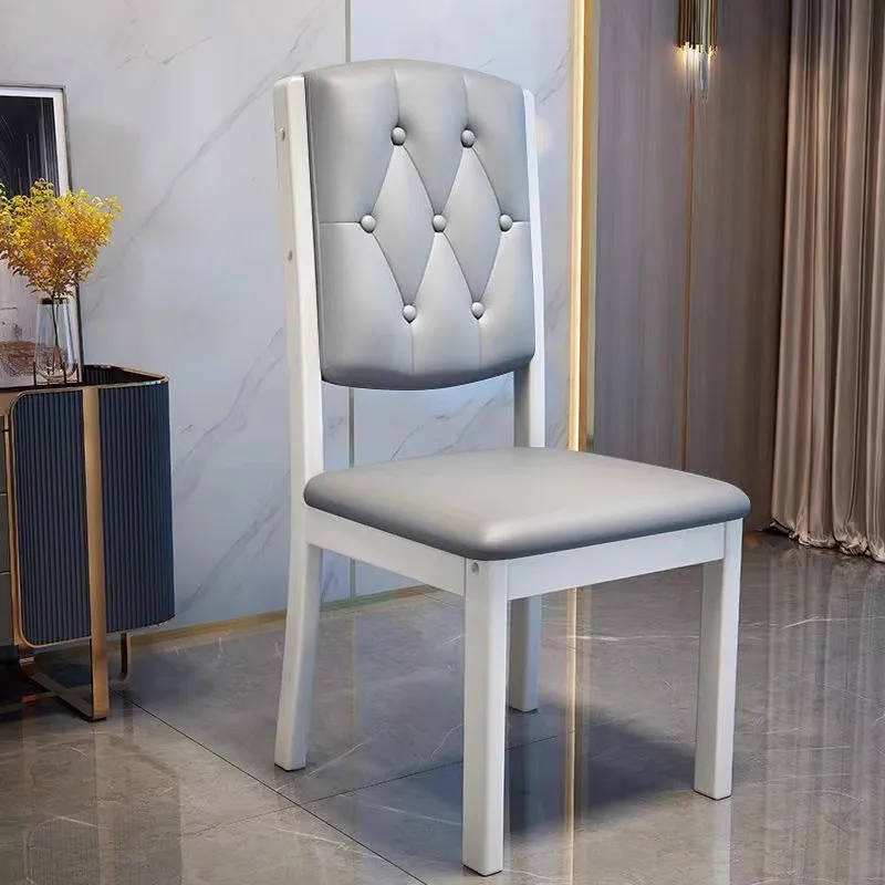

Trendy Upholstered Dining Chairs Living Art Deco Designer Nordic Dining Chair Ergonomic Leather Sillas Comedor Home Furniture