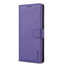 Leather Flip Phone Case with Card Slot Wallet for Google Pixel 9Pro (PURPLE)