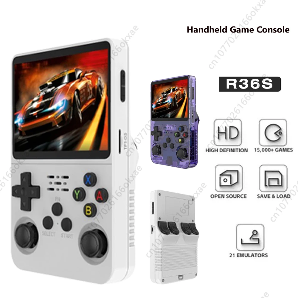 RG35XX H Retro Handheld Game Console , 3.5 Inch IPS Screen Linux System Built-in 64G TF Card