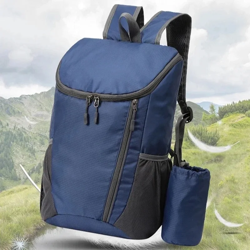 Sac à dos pliable de style nouveau, grande capacité, léger, imperméable, pour le sport de plein air, les voyages, durable, facile à transporter, polyvalent