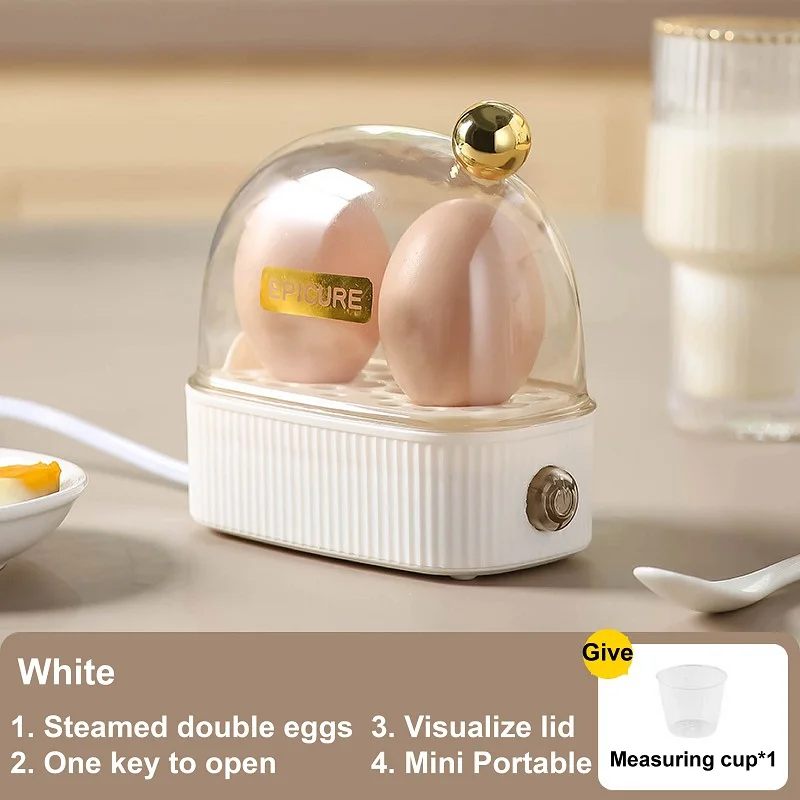 Youpin Multifunctional Electric Egg Cooker Heater Automatic Power Off Mini  Eggs Food Steamer 2 Eggs Breakfast Cooking Machine - AliExpress
